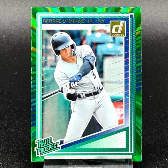 George Lombard Jr. Steel Laser Bowman Chrome 1st /49 RC's Yankees Top Prospect - Picture 5 of 8